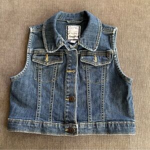 Gymboree Girls' Denim Vest – Size M (7/8)